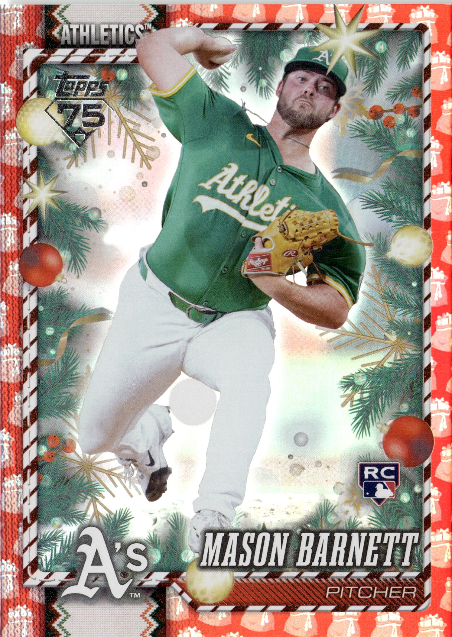 2026 Topps Holiday Mason Barnett graded slab