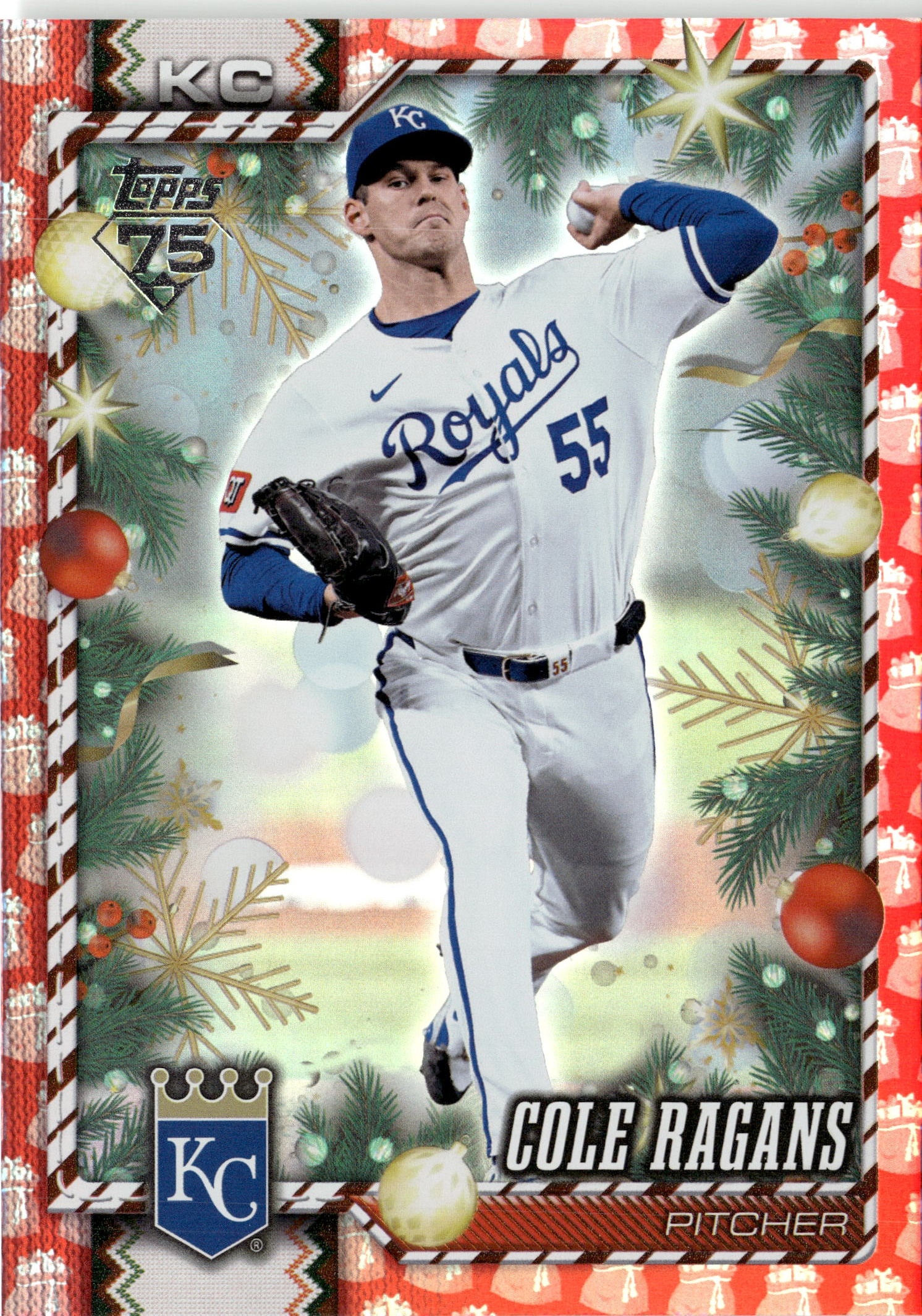 2026 Topps Holiday Cole Ragans graded slab