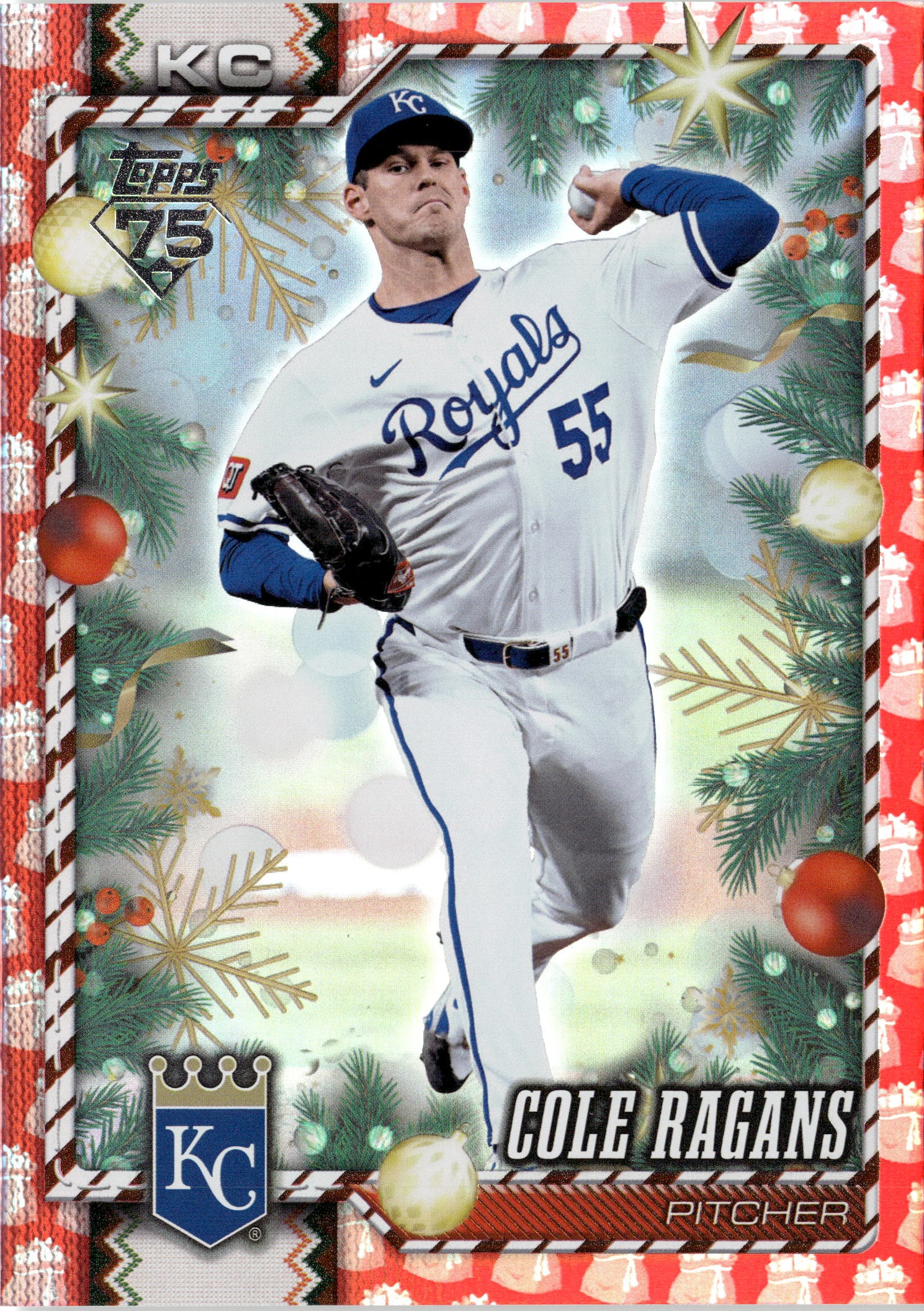 2026 Topps Holiday Cole Ragans graded slab