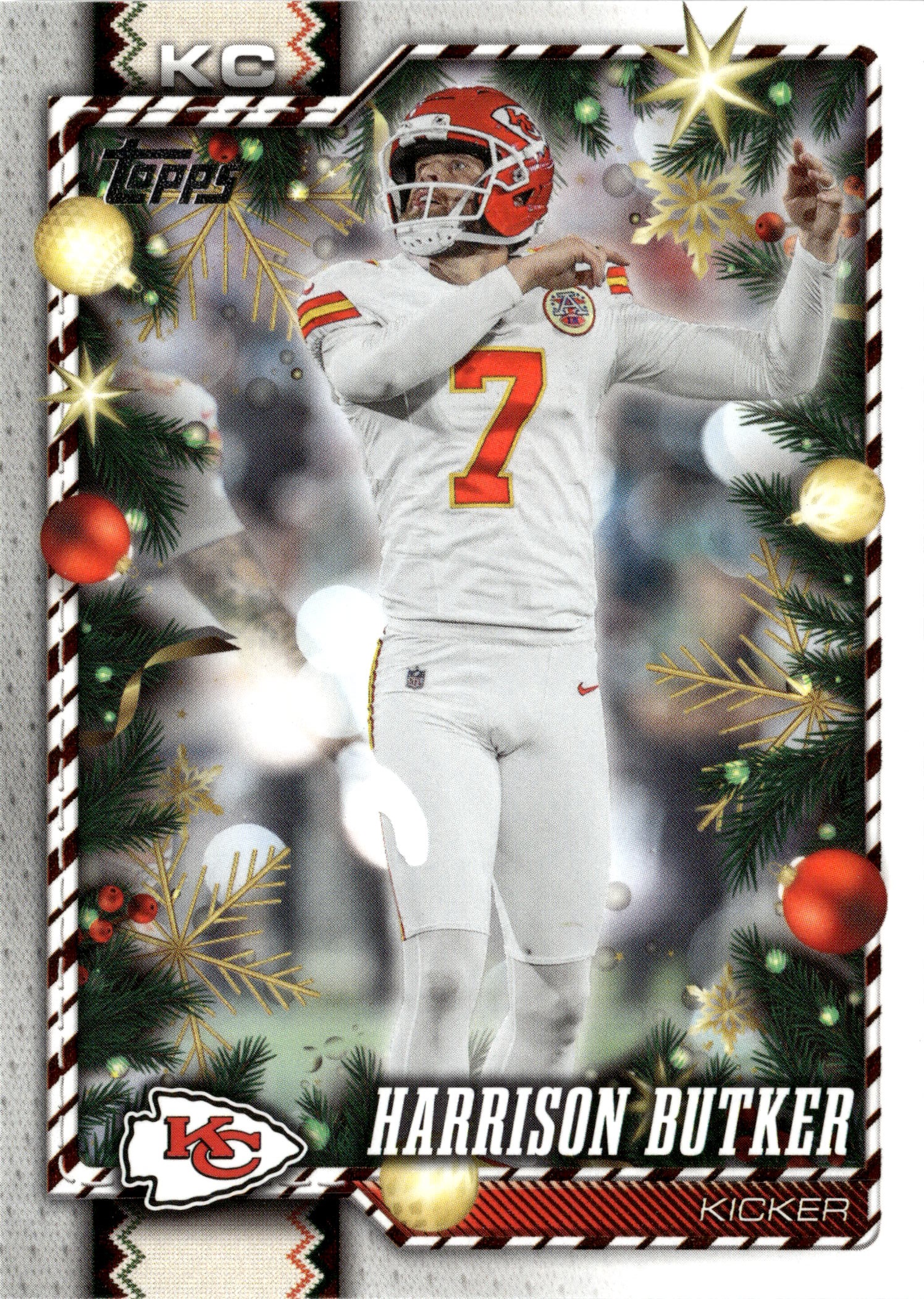 2026 Topps Holiday Harrison Butker graded slab