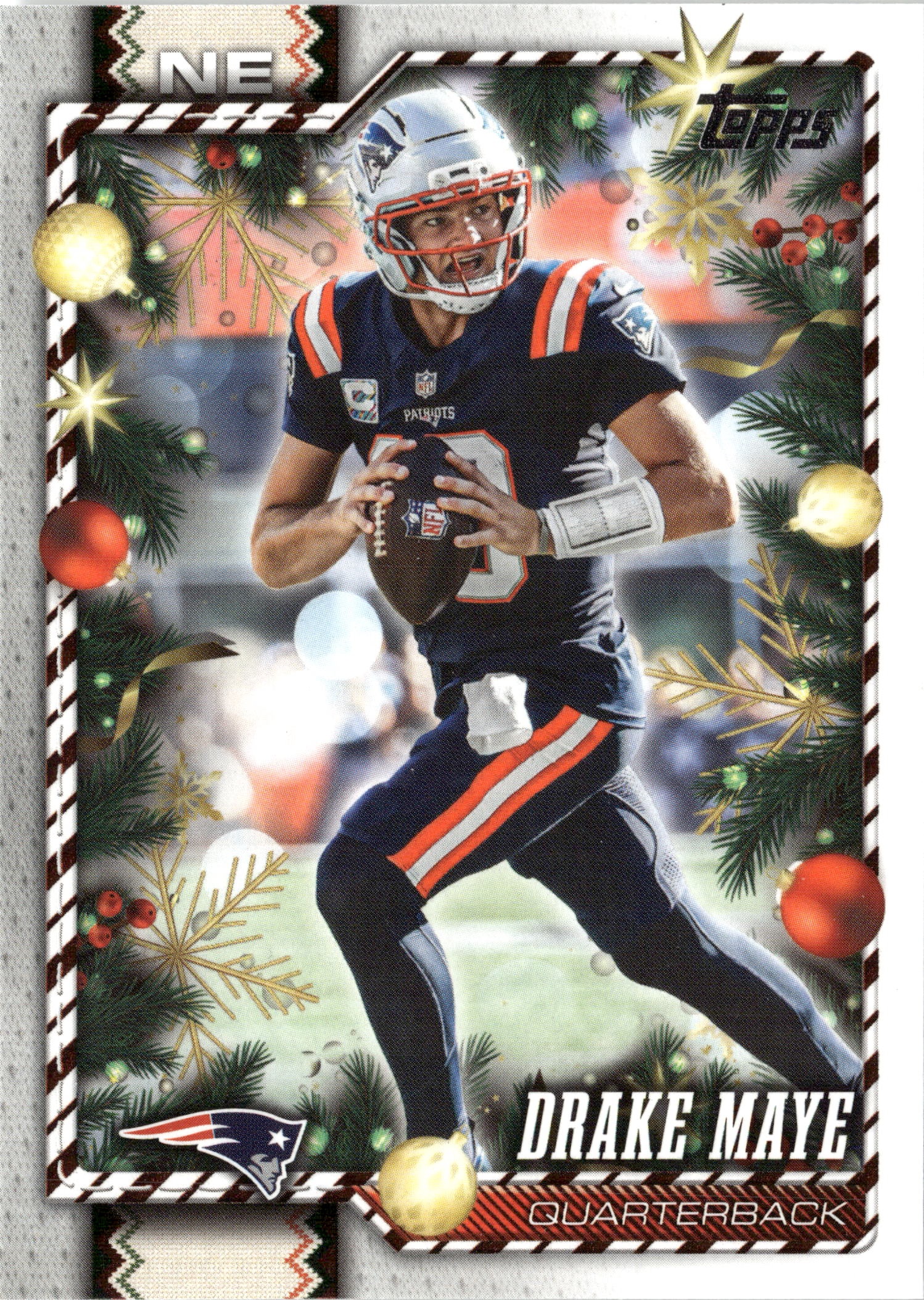 2026 Topps Holiday Drake Maye graded slab
