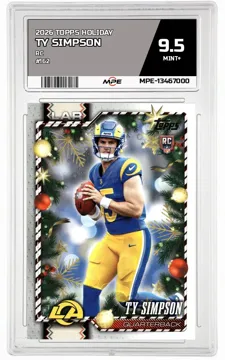 2026 TOPPS HOLIDAY RC #162 TY SIMPSON MPE 9.5 MINT+ — graded card up for auction