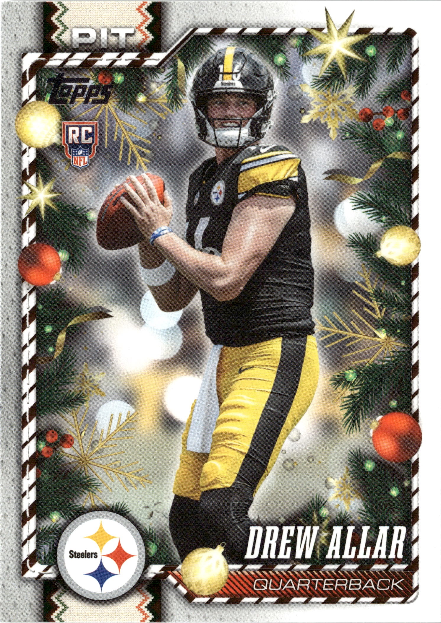 2026 Topps Holiday Drew Allar graded slab