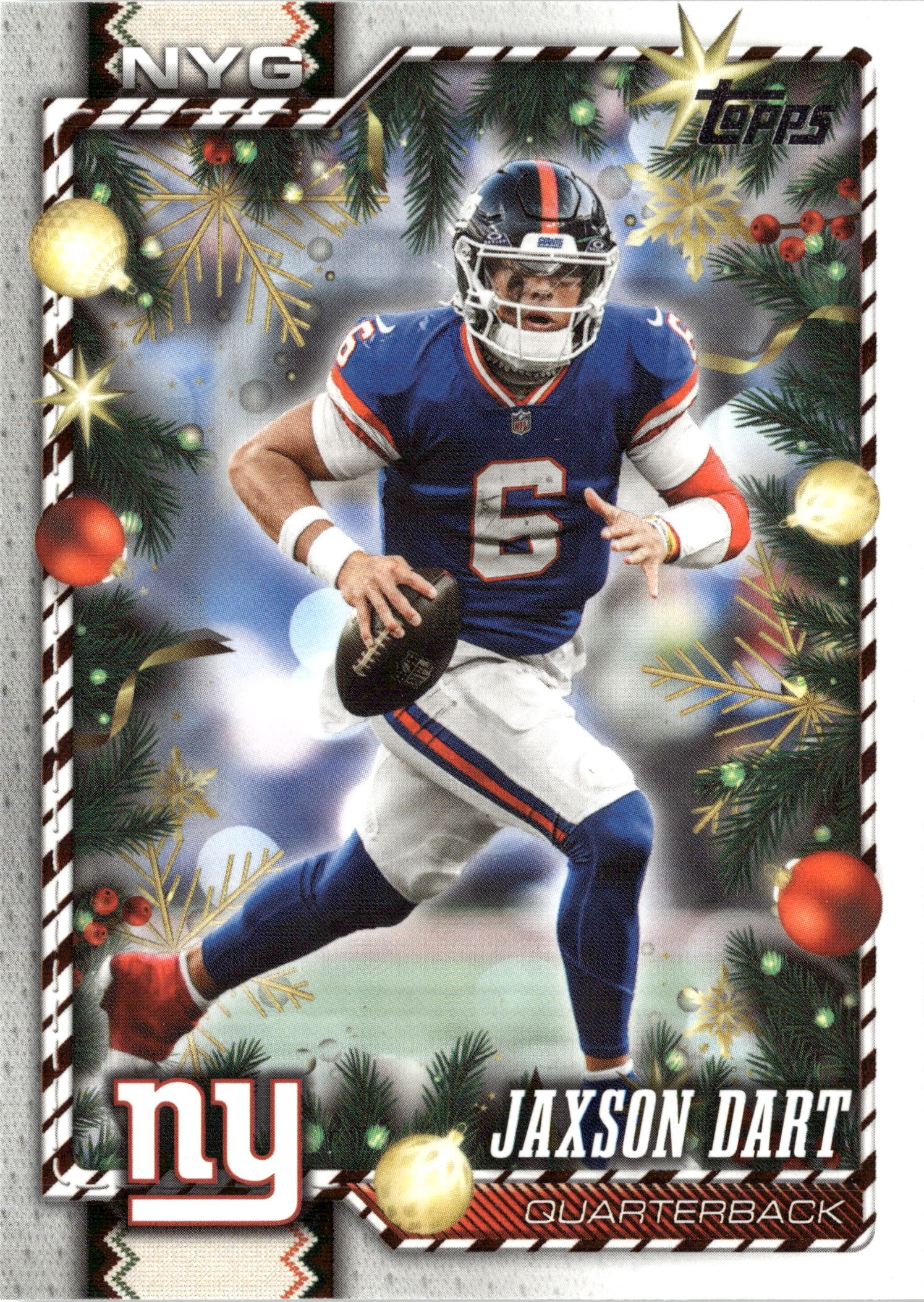 2026 Topps Holiday Jaxson Dart graded slab