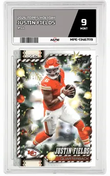 2026 TOPPS HOLIDAY #144 JUSTIN FIELDS MPE 9 MINT — graded card up for auction