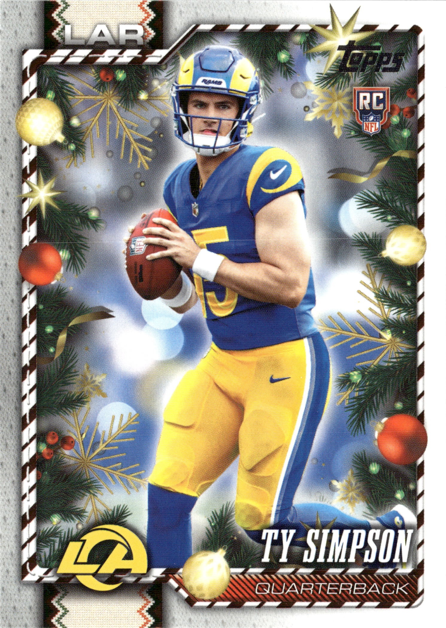 2026 Topps Holiday Ty Simpson graded slab