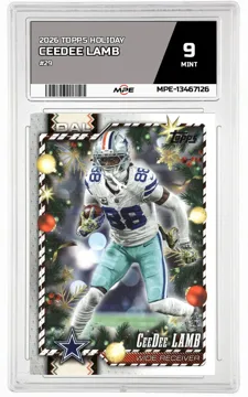 2026 TOPPS HOLIDAY #29 CEEDEE LAMB MPE 9 MINT — graded card up for auction