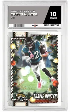 2026 TOPPS HOLIDAY #46 TRAVIS HUNTER MPE 10 GEM/MT — graded card up for auction