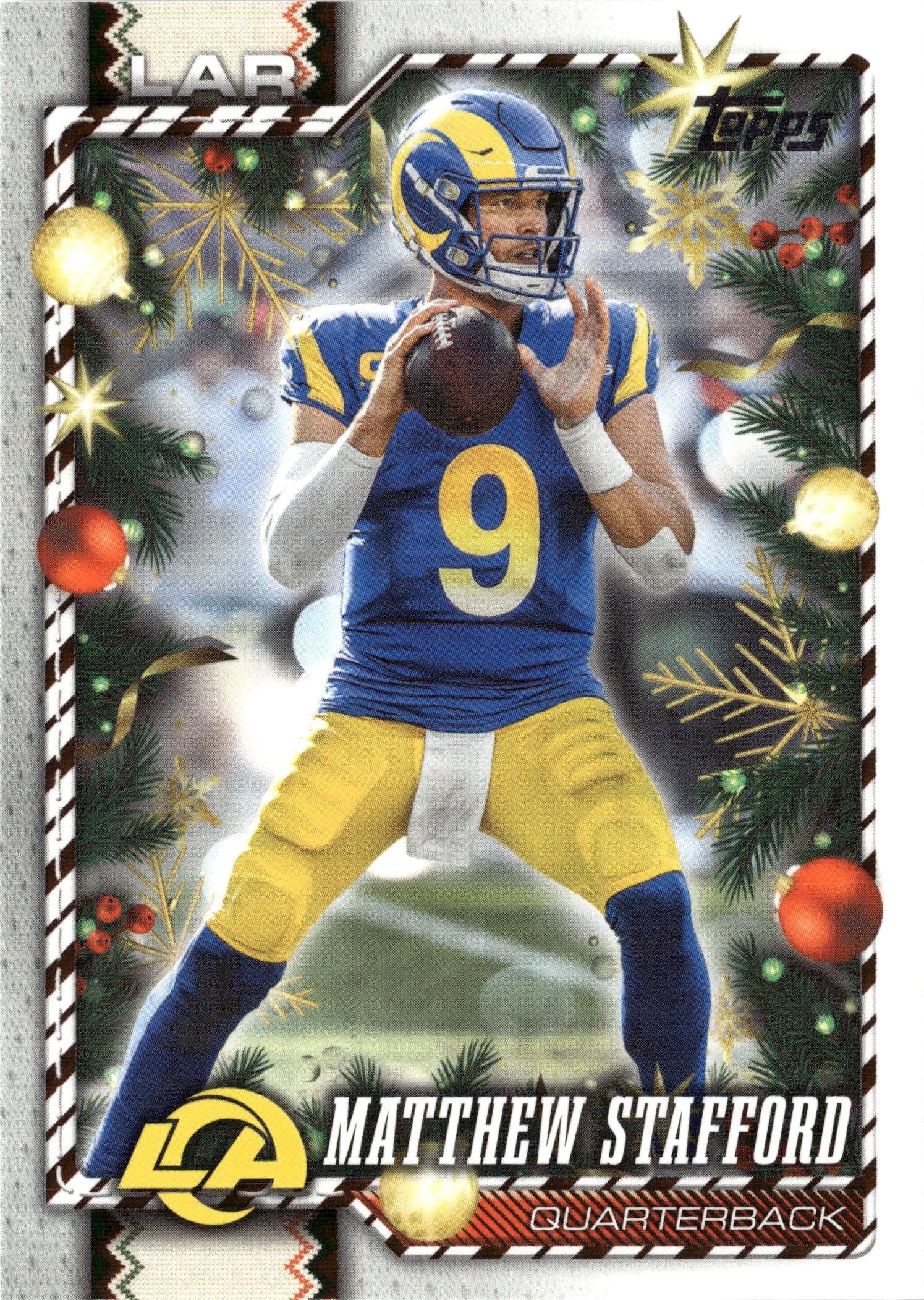 2026 Topps Holiday Matthew Stafford graded slab