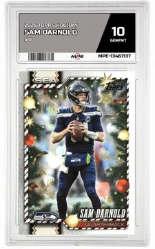 2026 TOPPS HOLIDAY #88 SAM DARNOLD MPE 10 GEM/MT — graded card up for auction