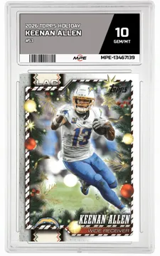 2026 TOPPS HOLIDAY #53 KEENAN ALLEN MPE 10 GEM/MT — graded card up for auction