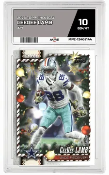2026 TOPPS HOLIDAY #29 CEEDEE LAMB MPE 10 GEM/MT — graded card up for auction