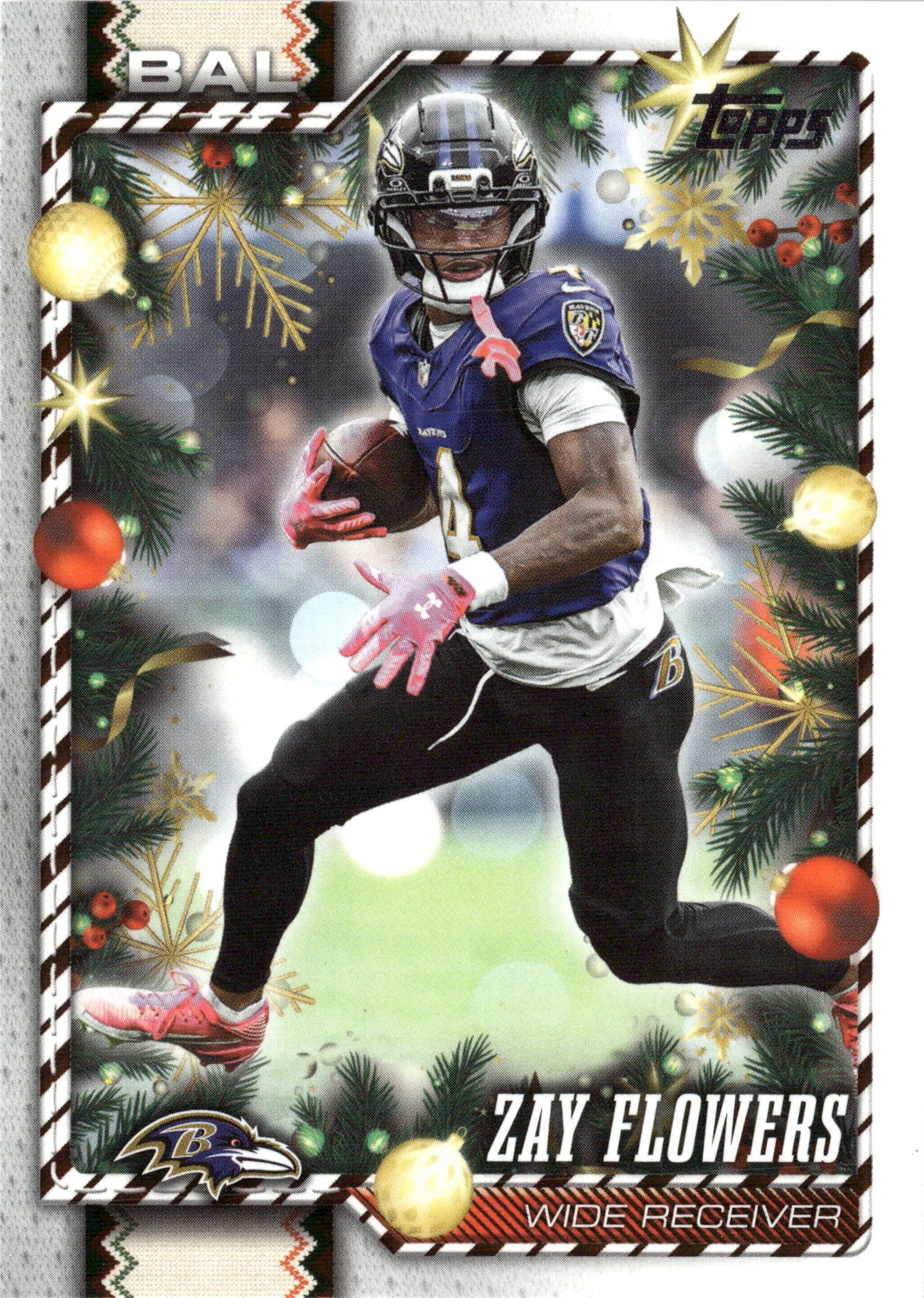 2026 Topps Holiday Zay Flowers graded slab