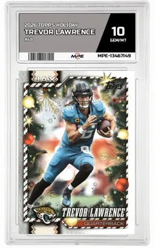 2026 TOPPS HOLIDAY #48 TREVOR LAWRENCE MPE 10 GEM/MT — graded card up for auction
