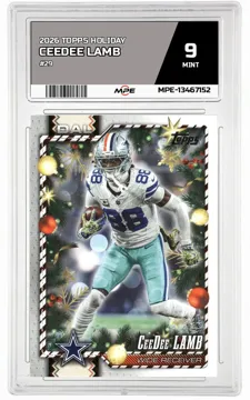 2026 TOPPS HOLIDAY #29 CEEDEE LAMB MPE 9 MINT — graded card up for auction