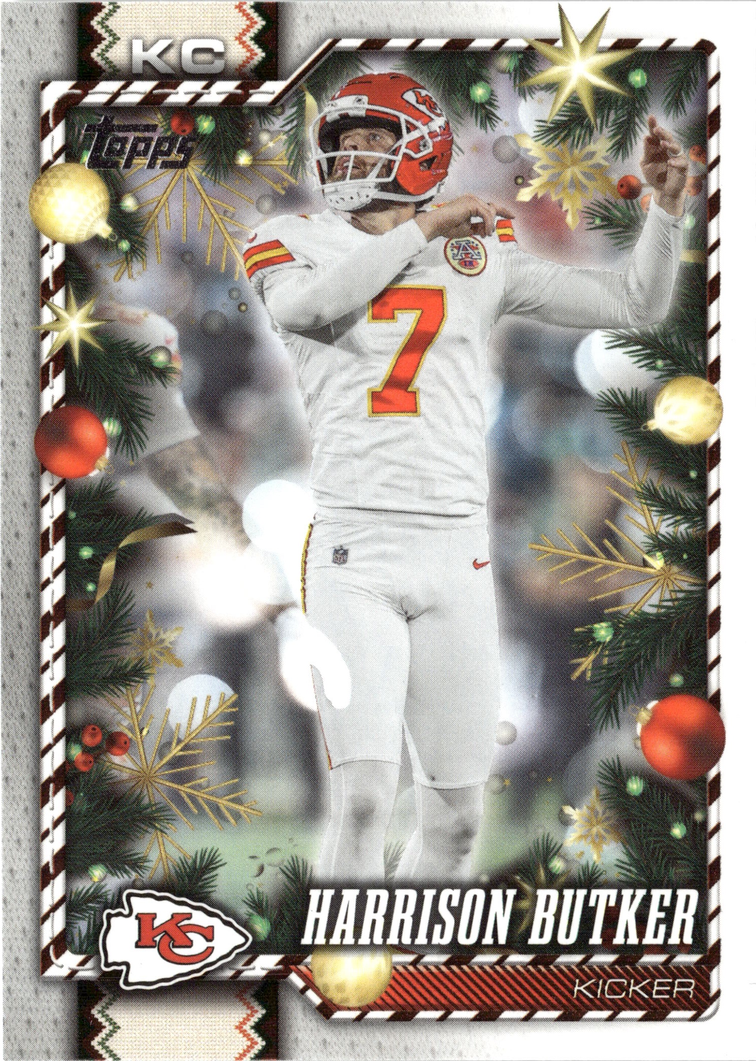 2026 Topps Holiday Harrison Butker graded slab
