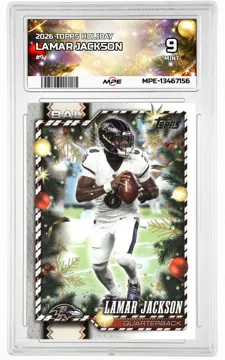 2026 TOPPS HOLIDAY #9 LAMAR JACKSON MPE 9 MINT — graded card up for auction