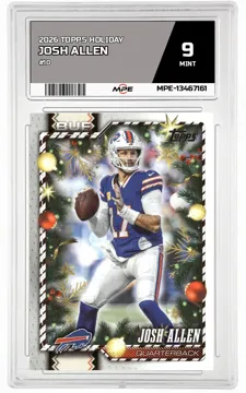 2026 TOPPS HOLIDAY #10 JOSH ALLEN MPE 9 MINT — graded card up for auction