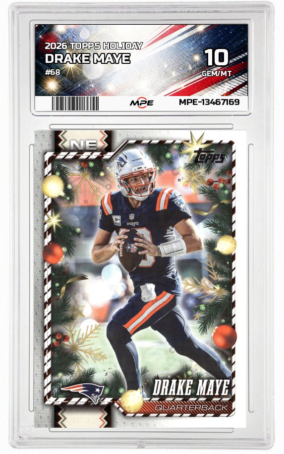 2026 TOPPS HOLIDAY #68 DRAKE MAYE MPE 10 GEM/MT — graded card auctioned from the MPE vault