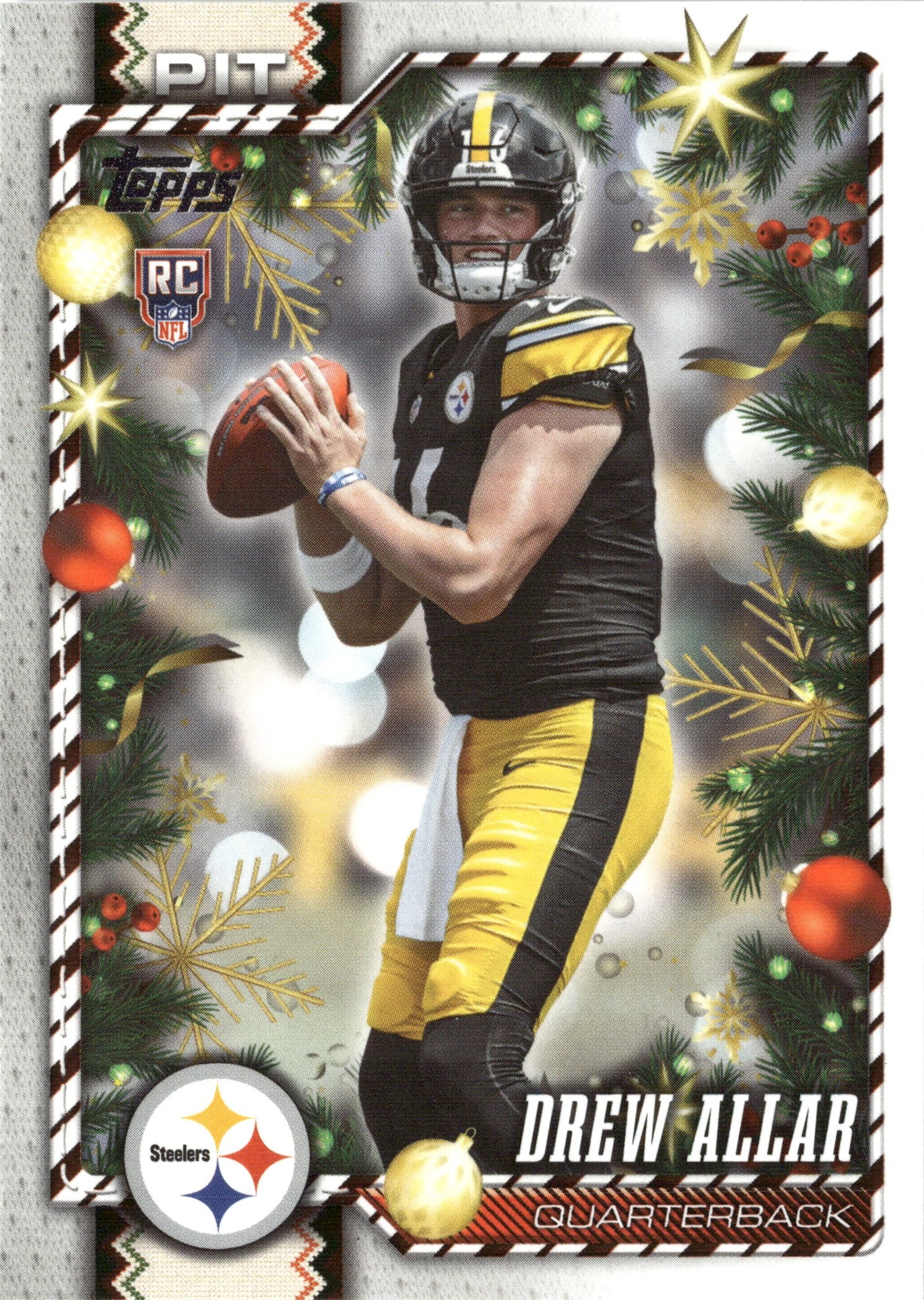 2026 Topps Holiday Drew Allar graded slab