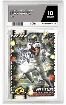 2026 TOPPS HOLIDAY #55 PUKA NACUA MPE 10 GEM/MT — graded card up for auction