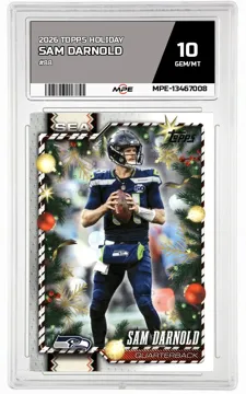 2026 TOPPS HOLIDAY #88 SAM DARNOLD MPE 10 GEM/MT — graded card up for auction