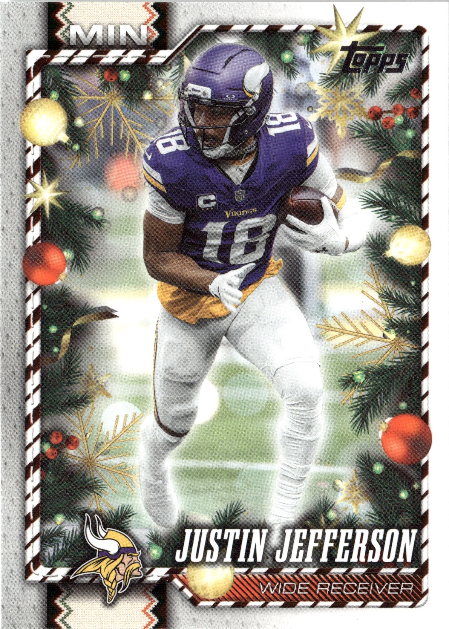 2026 Topps Holiday Justin Jefferson graded slab