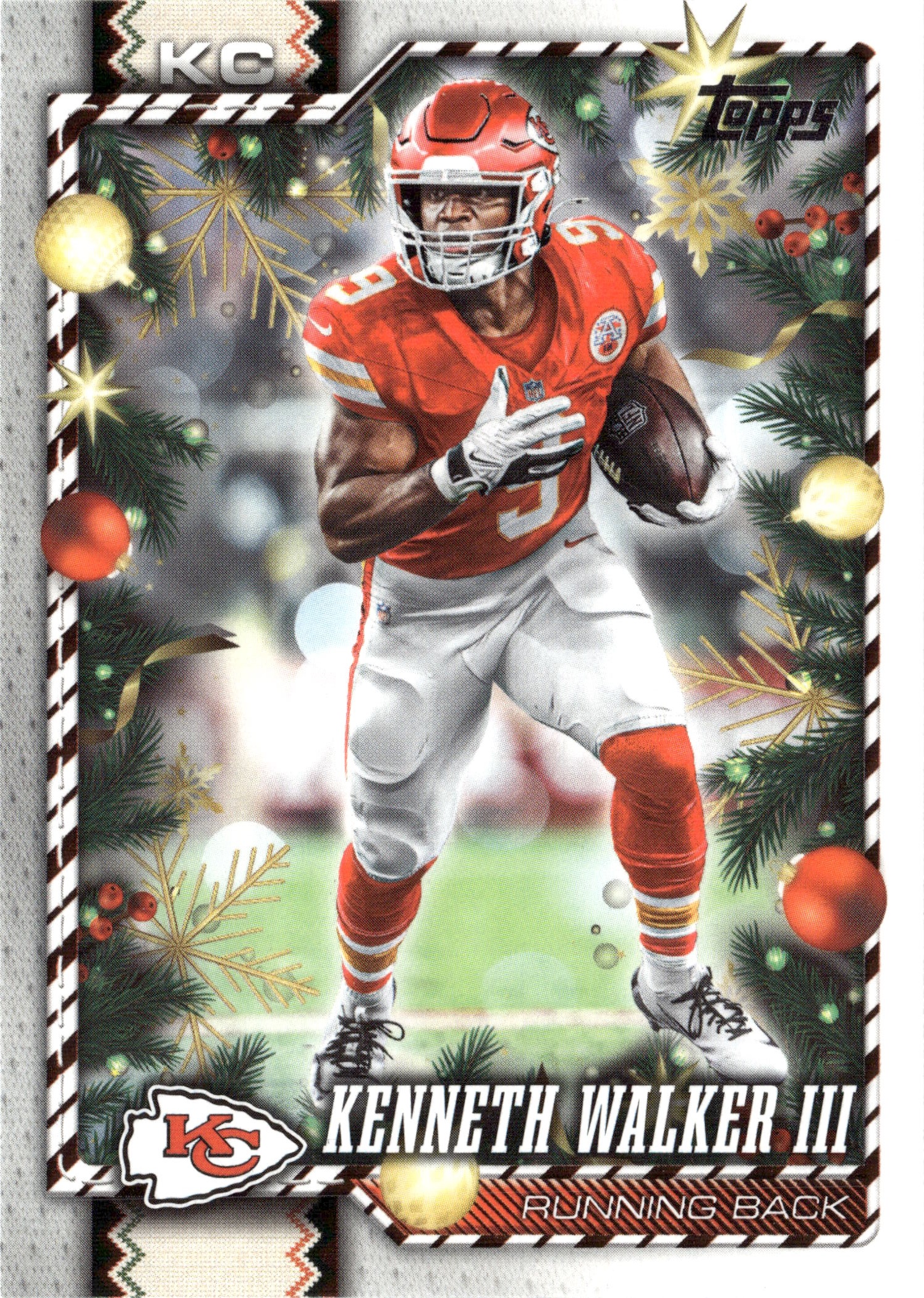 2026 Topps Holiday Kenneth Walker III graded slab