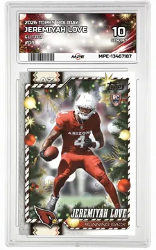 2026 TOPPS HOLIDAY GLITTER #159 JEREMIYAH LOVE MPE 10 GEM/MT — graded card up for auction
