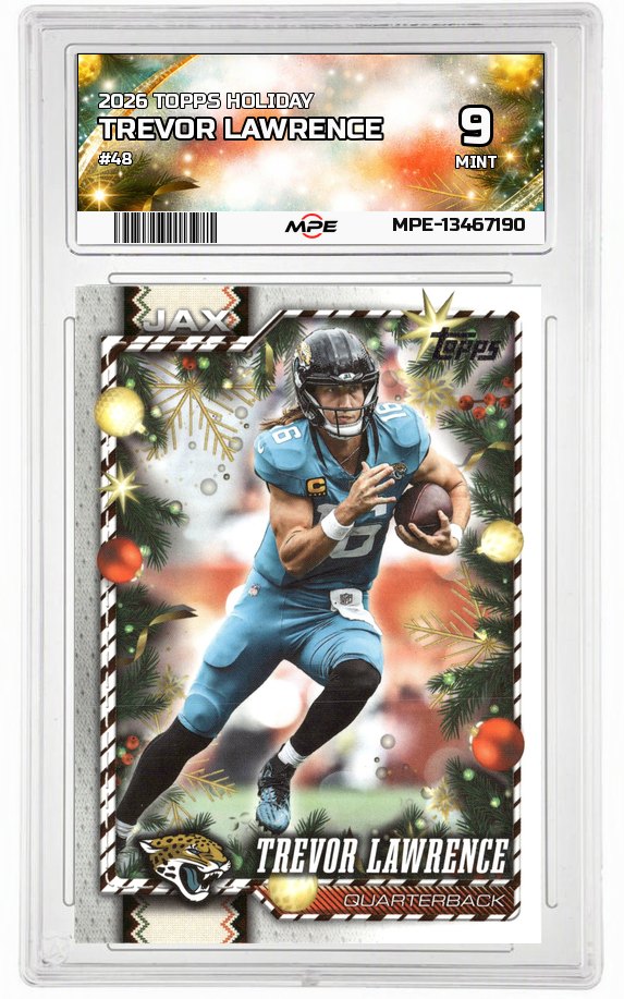 2026 TOPPS HOLIDAY #48 TREVOR LAWRENCE MPE 9 MINT — graded card auctioned from the MPE vault