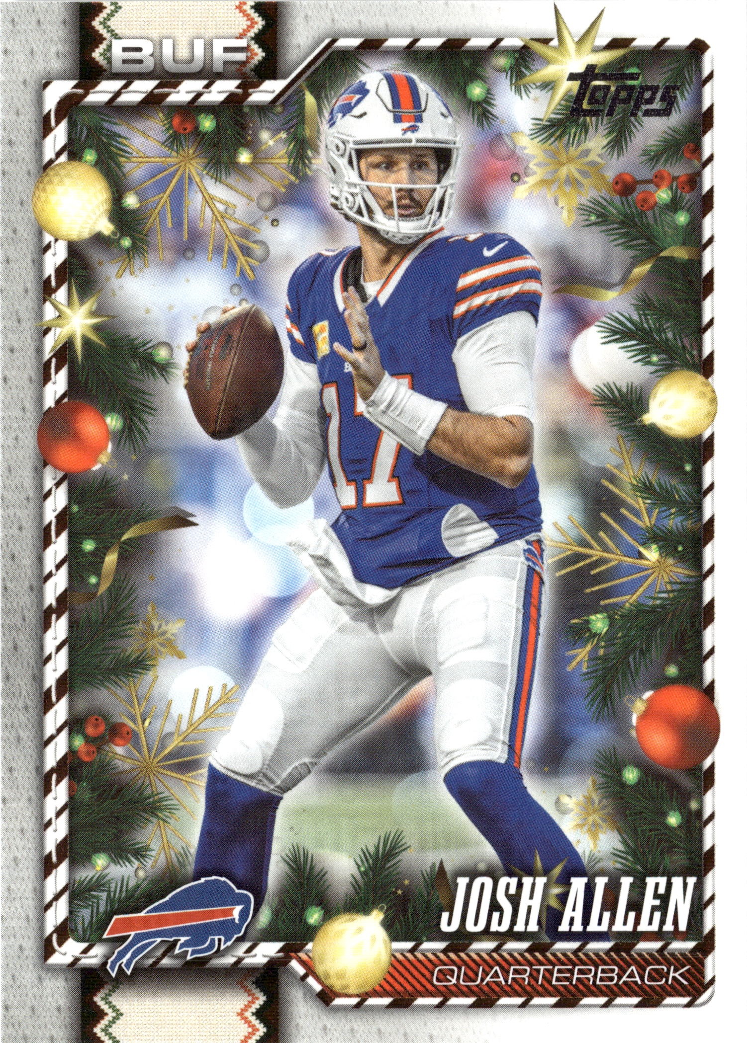 2026 Topps Holiday Josh Allen graded slab