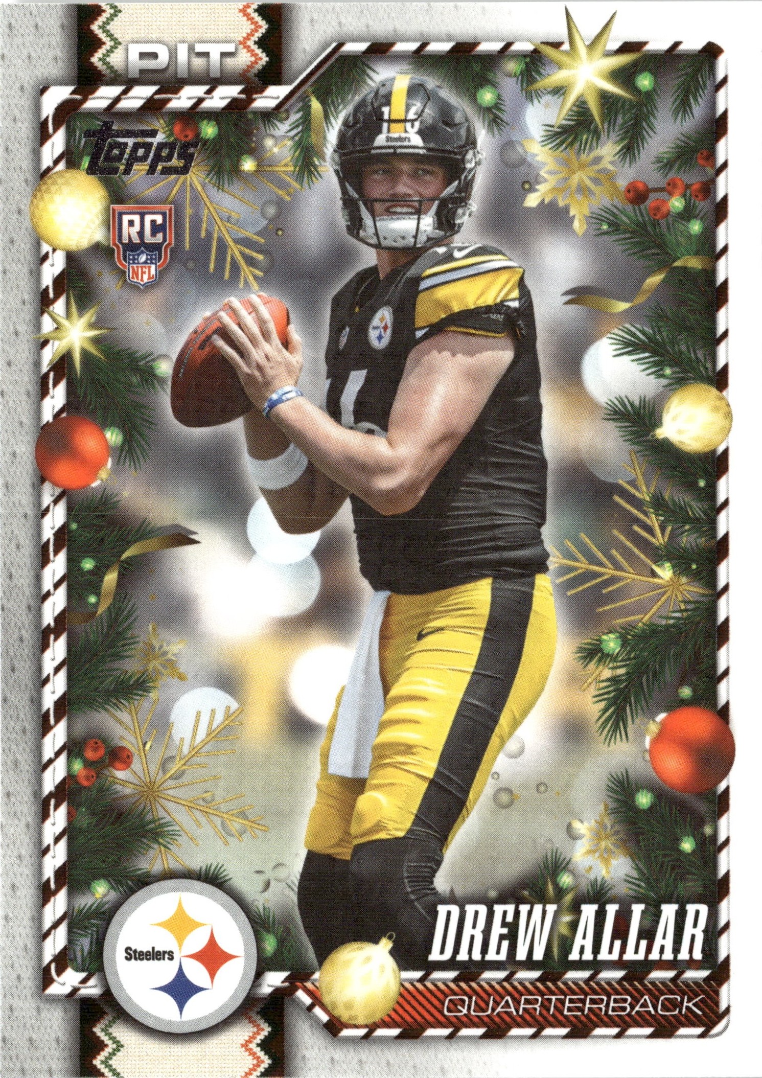 2026 Topps Holiday Drew Allar graded slab