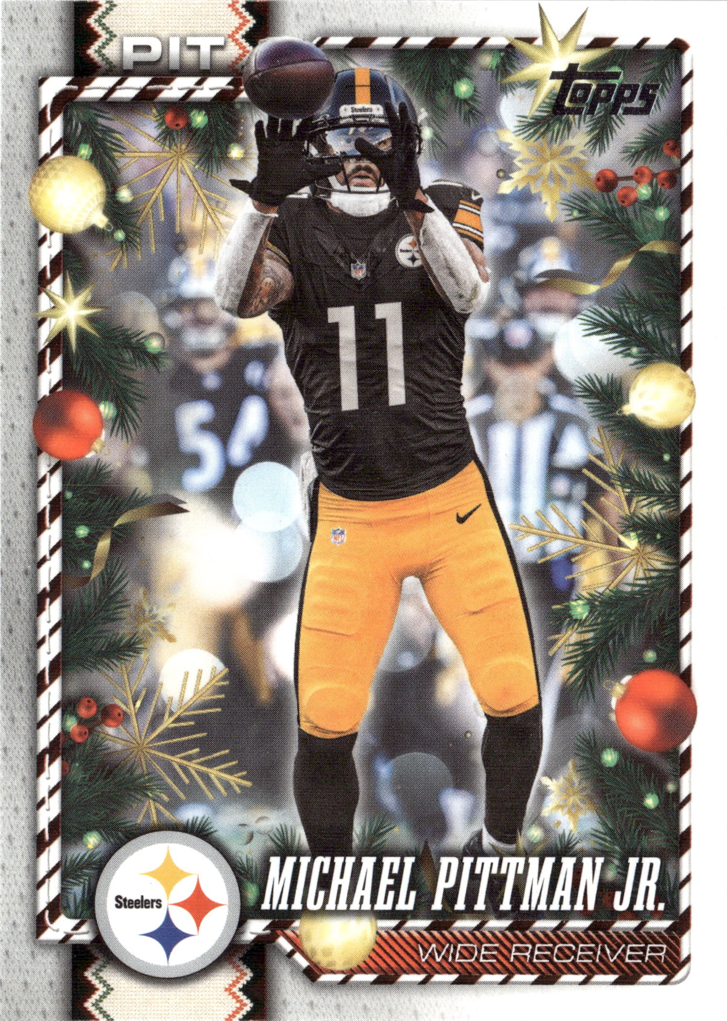 2026 Topps Holiday Michael Pittman Jr. graded slab