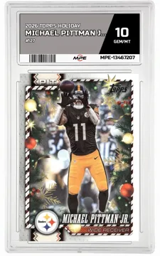 2026 TOPPS HOLIDAY #127 MICHAEL PITTMAN JR. MPE 10 GEM/MT — graded card up for auction