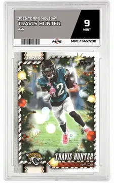 2026 TOPPS HOLIDAY #46 TRAVIS HUNTER MPE 9 MINT — graded card up for auction