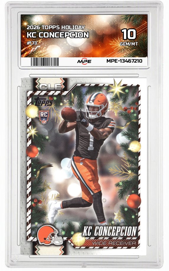 2026 TOPPS HOLIDAY #173 KC CONCEPCION MPE 10 GEM/MT — graded card auctioned from the MPE vault
