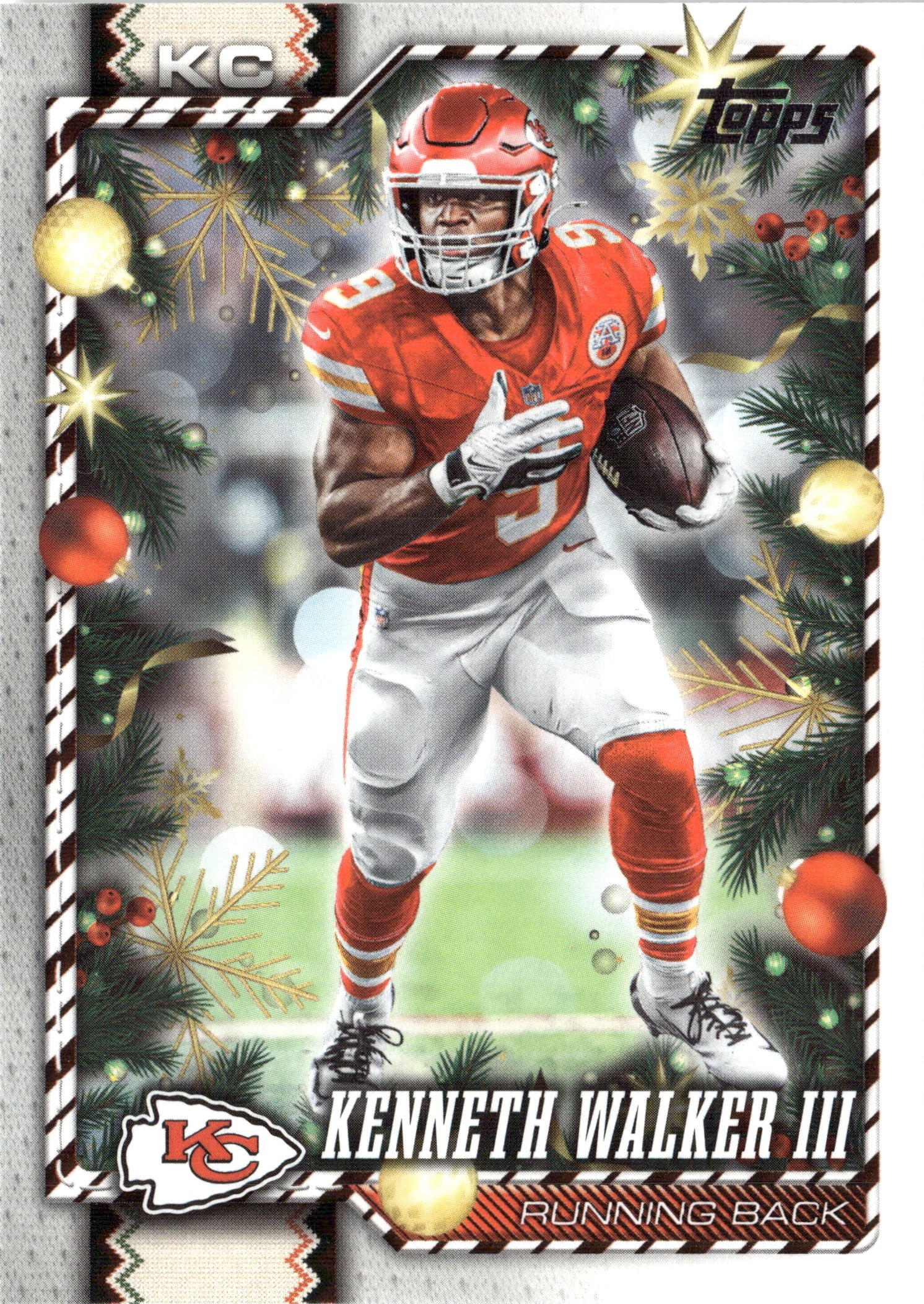 2026 Topps Holiday Kenneth Walker III graded slab