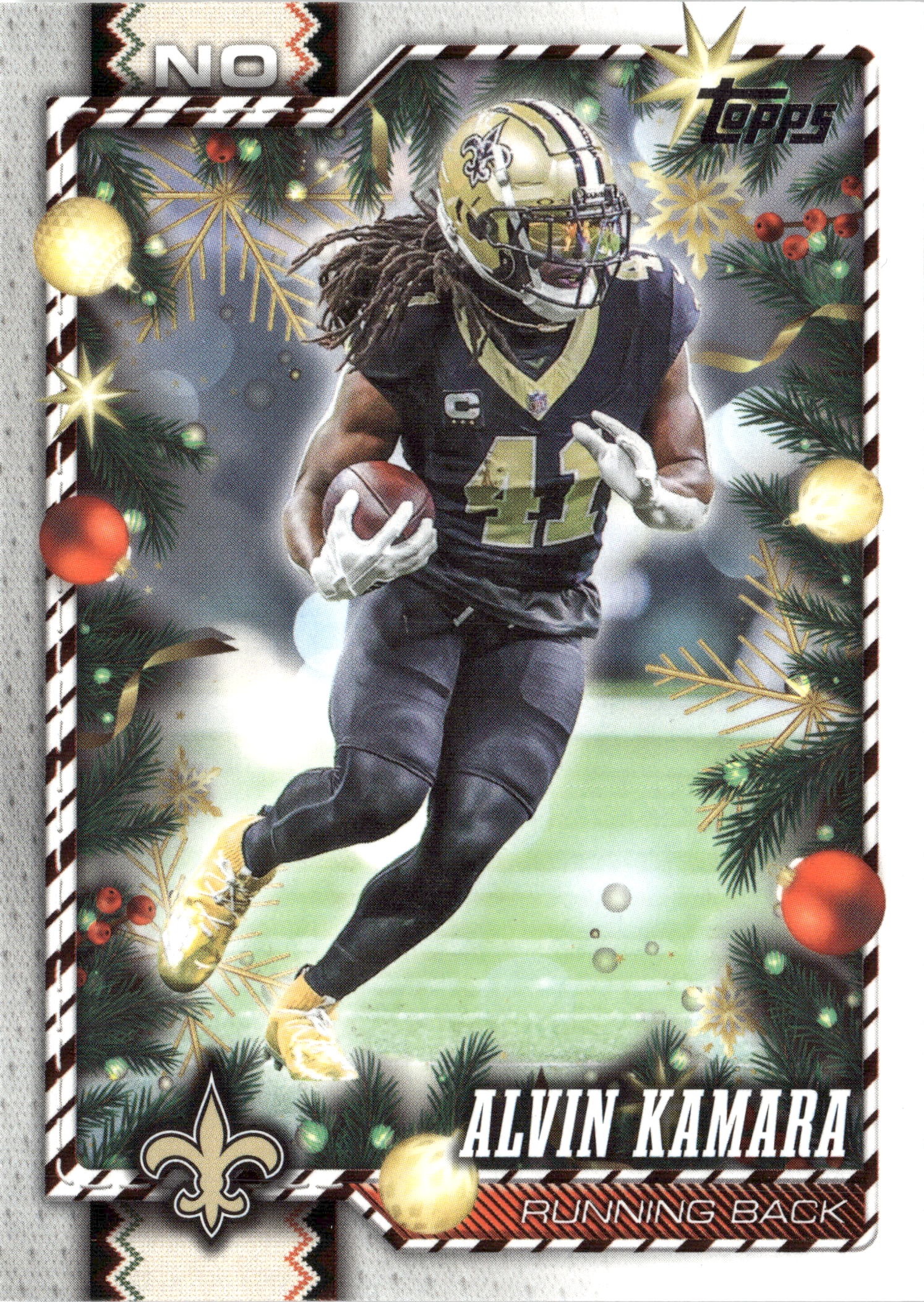 2026 Topps Holiday Alvin Kamara graded slab