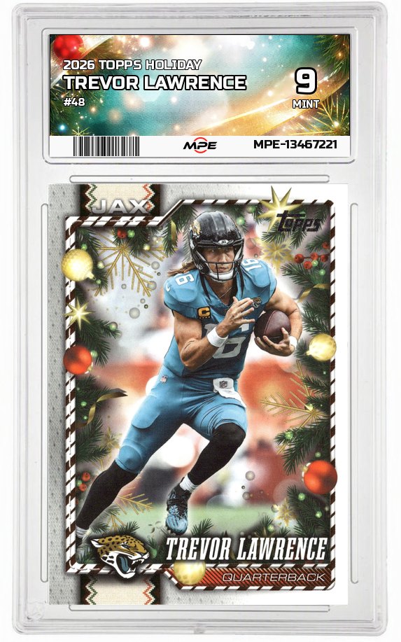 2026 TOPPS HOLIDAY #48 TREVOR LAWRENCE MPE 9 MINT — graded card auctioned from the MPE vault
