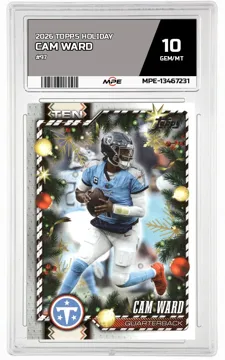 2026 TOPPS HOLIDAY #97 CAM WARD MPE 10 GEM/MT — graded card up for auction
