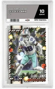2026 TOPPS HOLIDAY #29 CEEDEE LAMB MPE 10 GEM/MT — graded card up for auction
