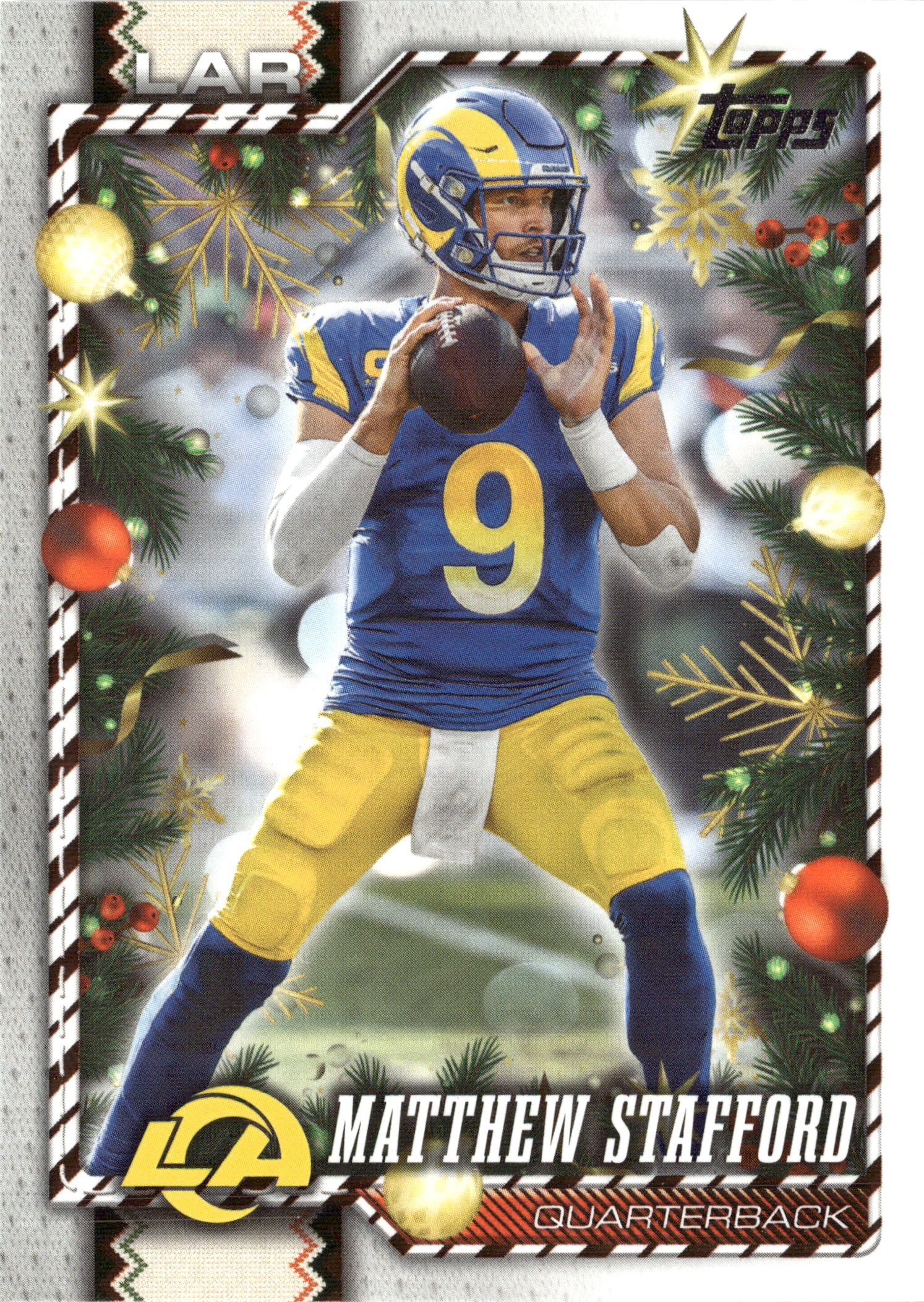 2026 Topps Holiday Matthew Stafford graded slab