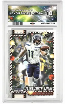 2026 TOPPS HOLIDAY #89 JAXON SMITH-NJIGBA MPE 10 GEM/MT — graded card up for auction