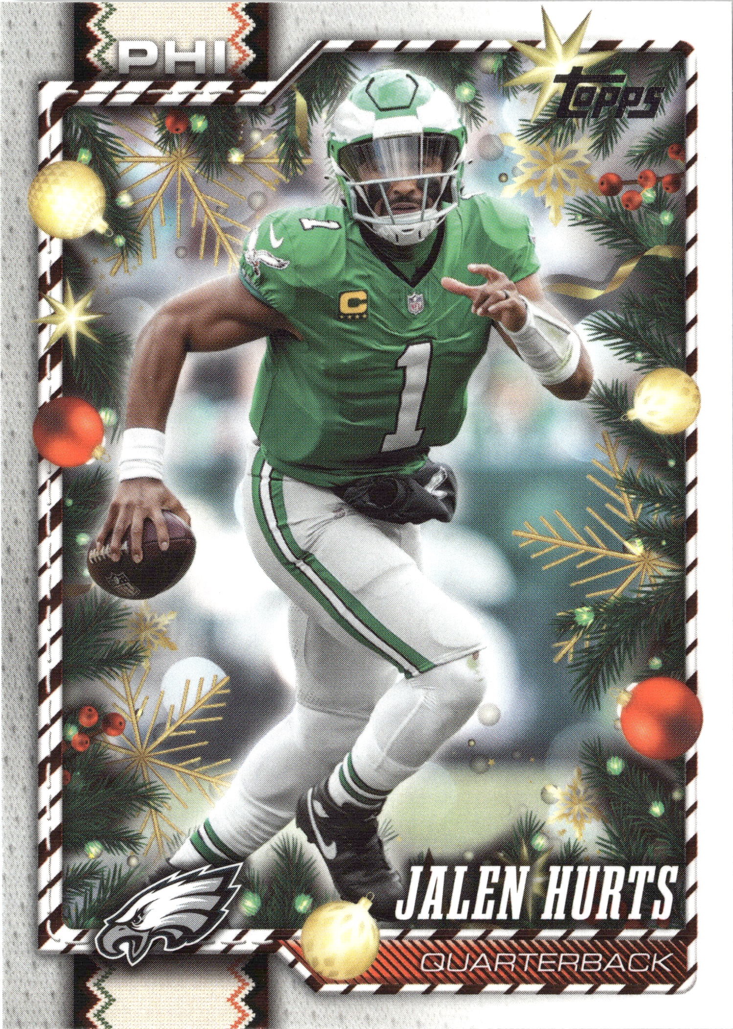 2026 Topps Holiday Jalen Hurts graded slab