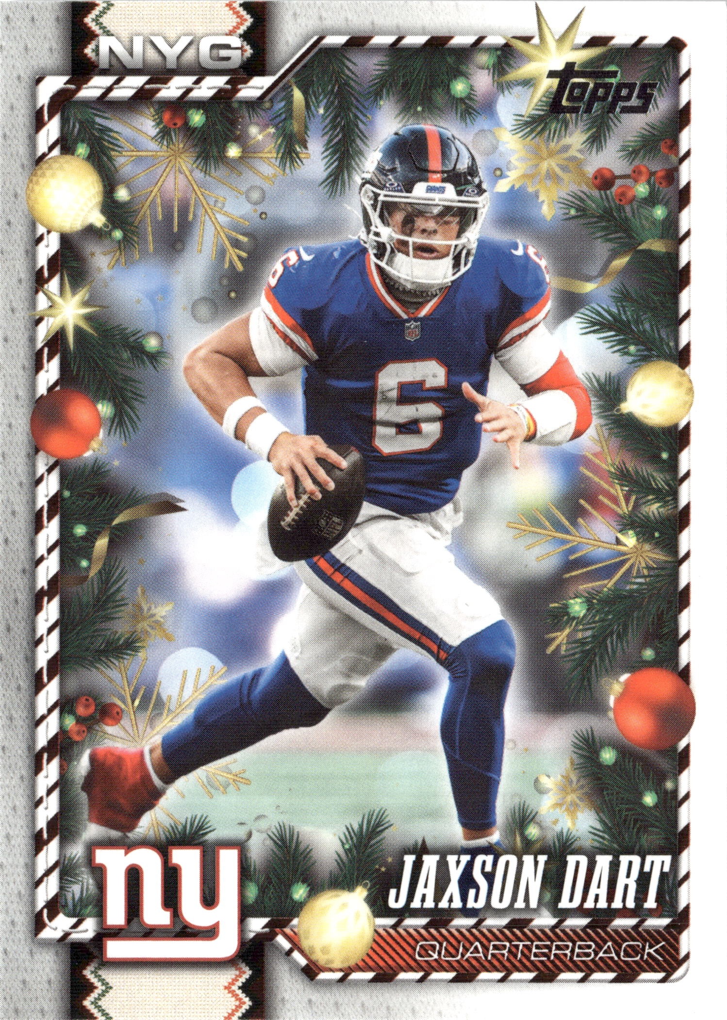 2026 Topps Holiday Jaxson Dart graded slab