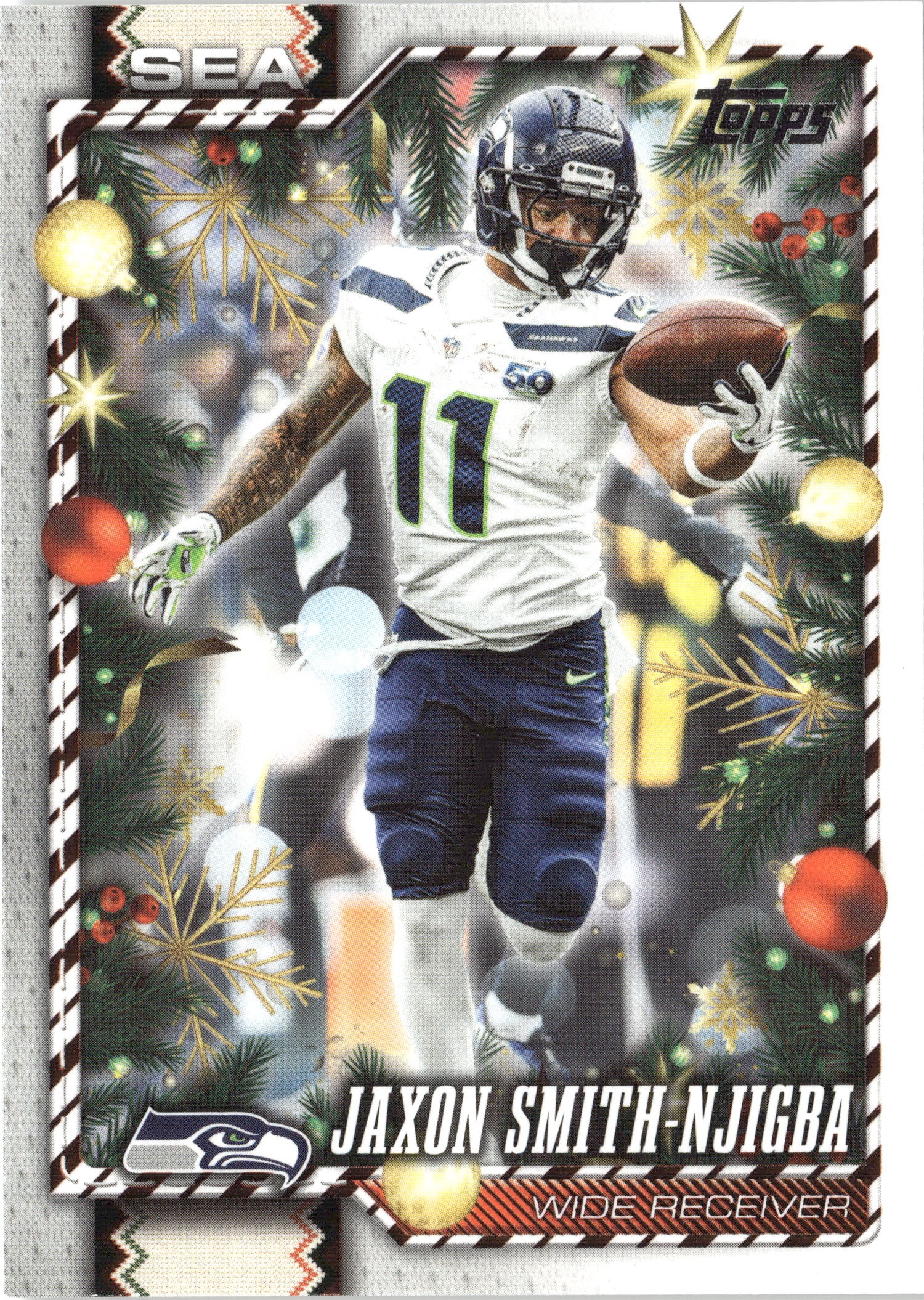 2026 Topps Holiday Jaxon Smith-Njigba graded slab