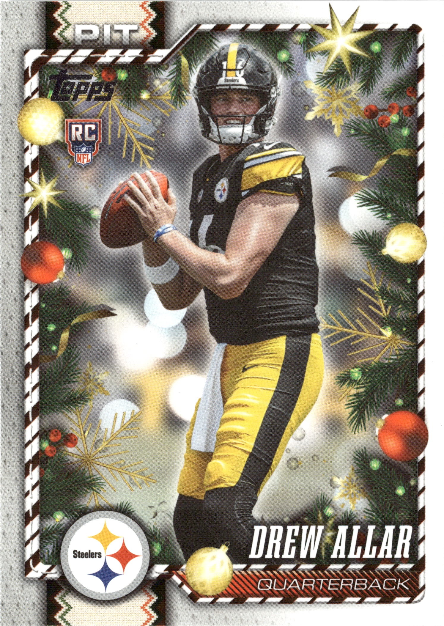 2026 Topps Holiday Drew Allar graded slab