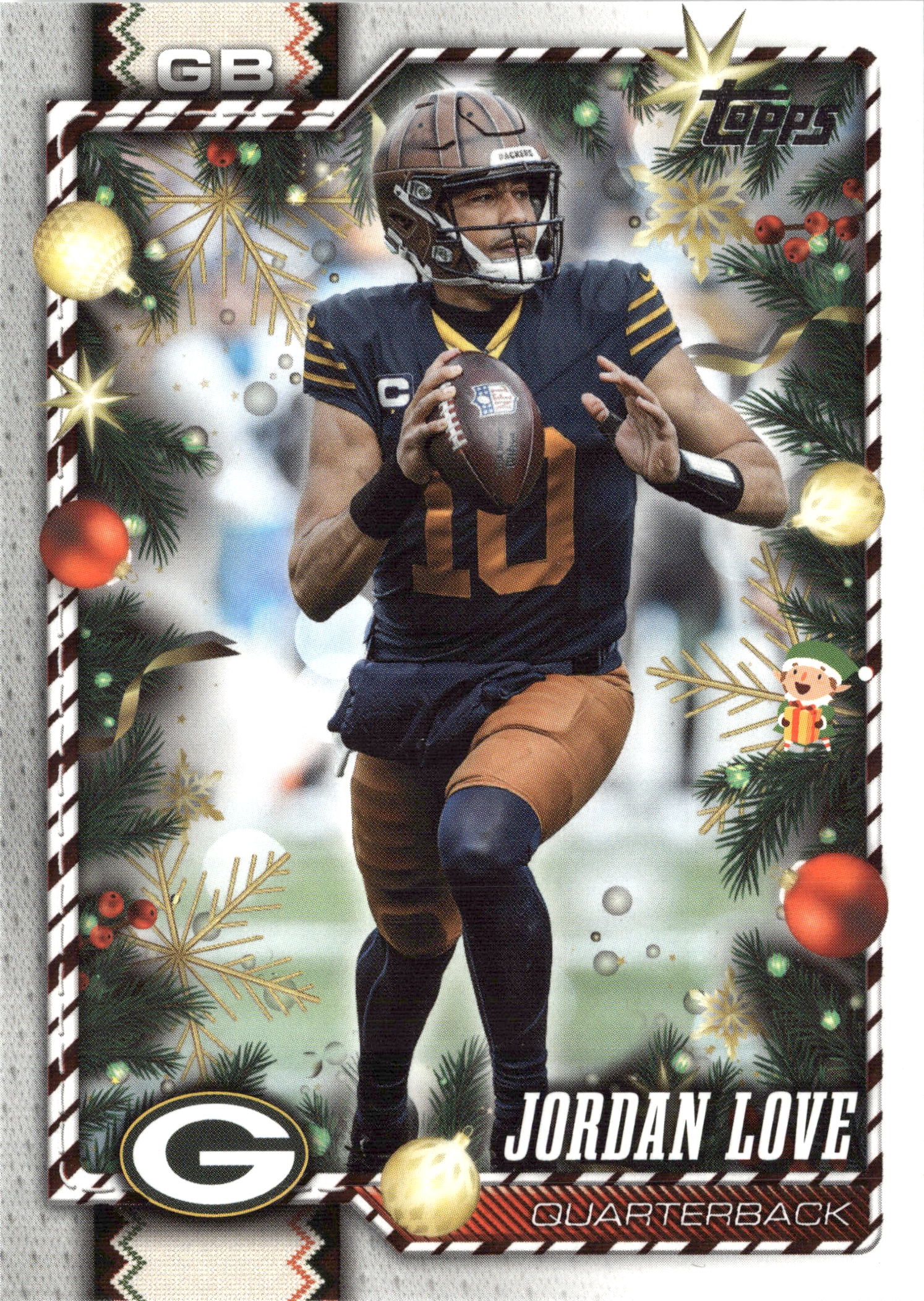 2026 Topps Holiday Jordan Love graded slab