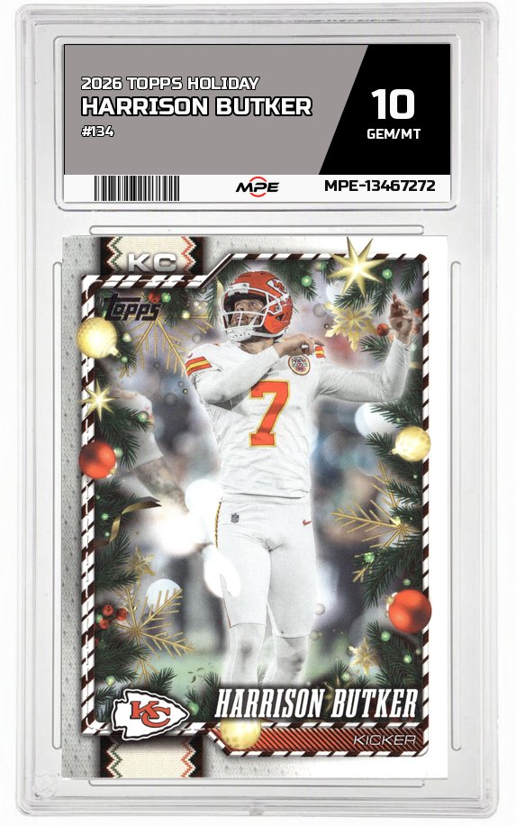 2026 TOPPS HOLIDAY #134 HARRISON BUTKER MPE 10 GEM/MT — graded card auctioned from the MPE vault