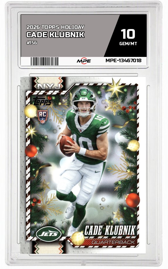 2026 TOPPS HOLIDAY #156 CADE KLUBNIK MPE 10 GEM/MT — graded card auctioned from the MPE vault
